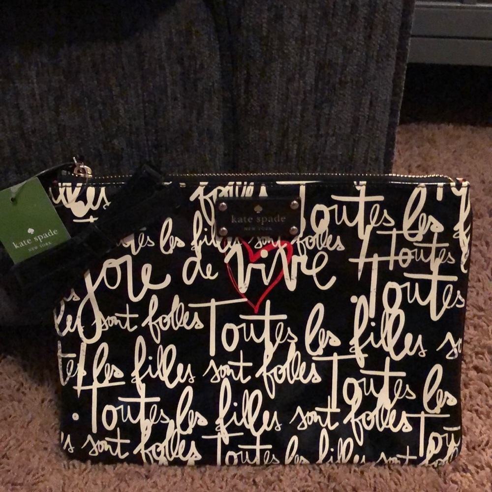 Authentic Kate spade clutch/makeup bag!!